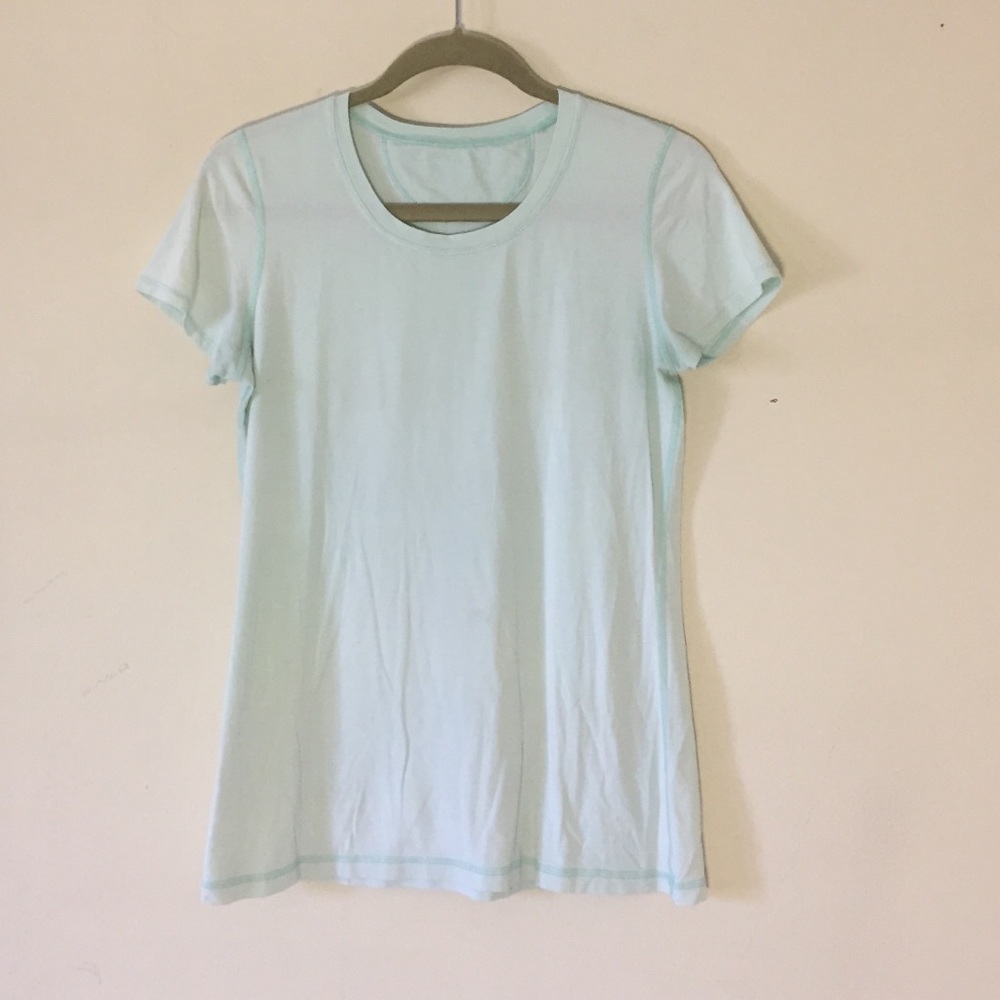 lululemon tee shirt, cotton/spandex blend, size 8